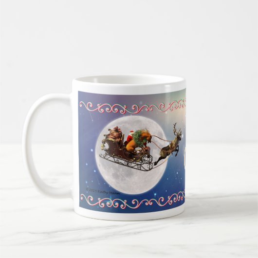 Mug Sleigh Pony de Noël (Gauche)