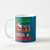 Mug Sleighing Math Problems Funny Teacher Christmas Qu (Gauche)