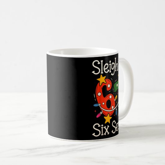 Mug Sleighing Six Seven 67 Meme Christmas Gen Z Alpha (Devant droit)