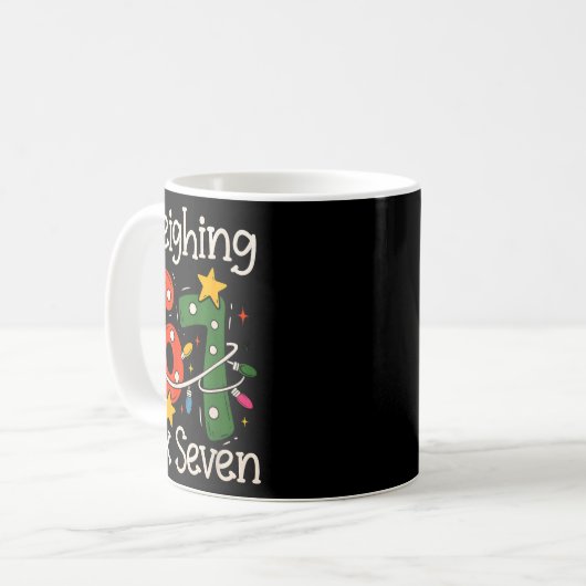 Mug Sleighing Six Seven 67 Meme Christmas Gen Z Alpha (Devant gauche)