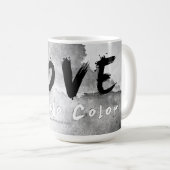 Mug SlipperyJoe amour n'a pas de couleur race peau lié (Devant droit)