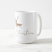 Mug SlipperyJoe Joyeux rennes de Noël renne rouge nez (Devant droit)