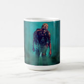 Mug SlipperyJoe terrifiante figure de zombie isolée om (Centre)