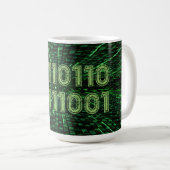 Mug SlipperyJoe's 69 code binaire dynamique ordinateur (Devant droit)