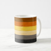Mug SlipperyJoe's Bear Pride drapeau de la texture du (Devant droit)