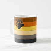 Mug SlipperyJoe's Bear Pride drapeau de la texture du (Devant gauche)