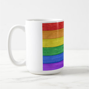Mug SlipperyJoe's classique arc-en-ciel tactile fait m