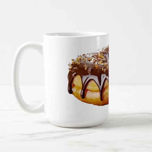Mug SlipperyJoe's decadent donut covered thick glossy (Gauche)