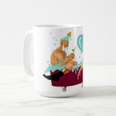 Mug SlipperyJoe's deux gays hommes aiment la baignoire (Devant gauche)