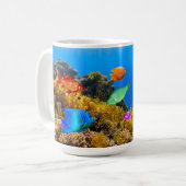 Mug SlipperyJoe's Fish Pride tropicale vert bleu pourp (Devant gauche)