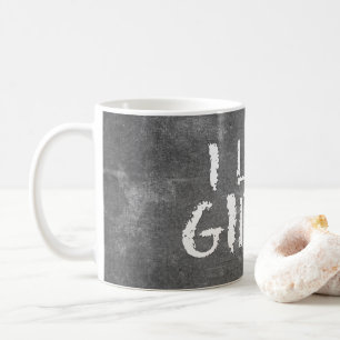 Mug SlipperyJoe's J'aime les filles tableau noir sale