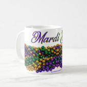 Mug SlipperyJoe's Mardi Gras Colliers en perles violet (Devant gauche)