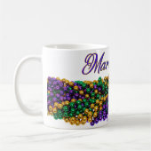 Mug SlipperyJoe's Mardi Gras Colliers en perles violet (Gauche)