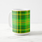 Mug SlipperyJoe's Saint-Patrick vert-jaune plaid (Devant gauche)