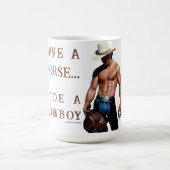 Mug SlipperyJoe's save horse ride paille cowboy casque (Centre)
