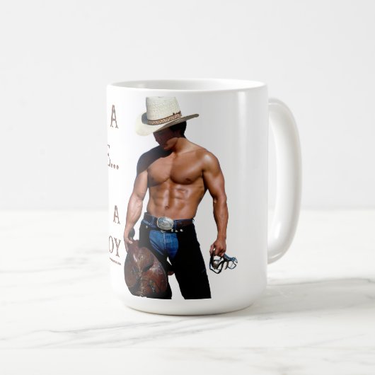 Mug SlipperyJoe's save horse ride paille cowboy casque (Devant droit)