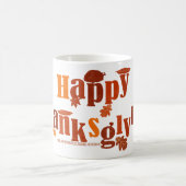 Mug SlipperyJoe's Thanksgiving feuille brun orange tar (Centre)