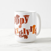 Mug SlipperyJoe's Thanksgiving feuille brun orange tar (Devant droit)