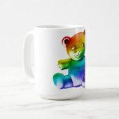 Mug SlipperyL'ours en peluche brossé de Joe gra arc-en (Devant gauche)