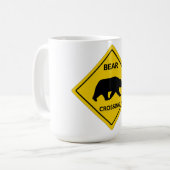 Mug SlipperySignal de passage de l'ours de Joe silhoue (Devant gauche)