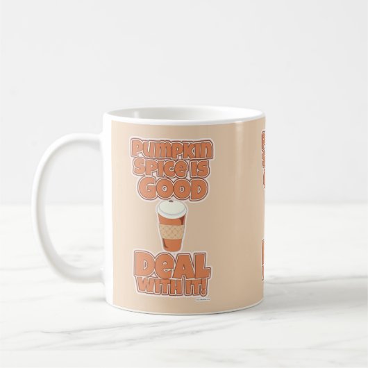 Mug Slogan citrouille épice Super mignon dessin animé (Gauche)