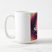 Mug Slogan d'automne violet orange Leopard Typographie (Gauche)