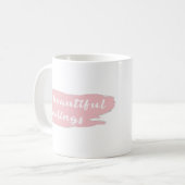 Mug slogan de beaux sentiments (Devant gauche)