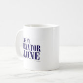 Mug Slogan de l'ascenseur passé (Devant gauche)