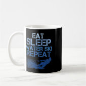 Mug Slogan de passionné de ski nautique (Gauche)