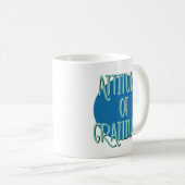 Mug Slogan de rétablissement Attitude de gratitude (Devant droit)
