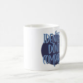 Mug Slogan de rétablissement : Identifier, pas compare (Devant droit)