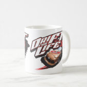 Mug slogan de voiture de dérive (Devant droit)