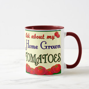 Mug Slogan du jardin de tomates cultivé à la maison