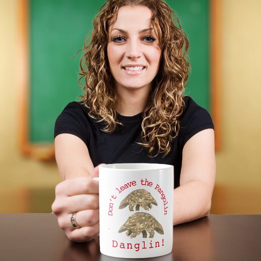 Mug Slogan Mignon Pangolin
