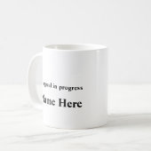 Mug Slogan motivationnel Customisé Typographique (Devant gauche)