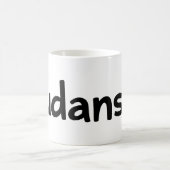 Mug Slogan noir simple Fudanshi (Centre)