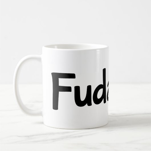 Mug Slogan noir simple Fudanshi (Gauche)