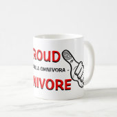 Mug Slogan omnivore (Devant droit)