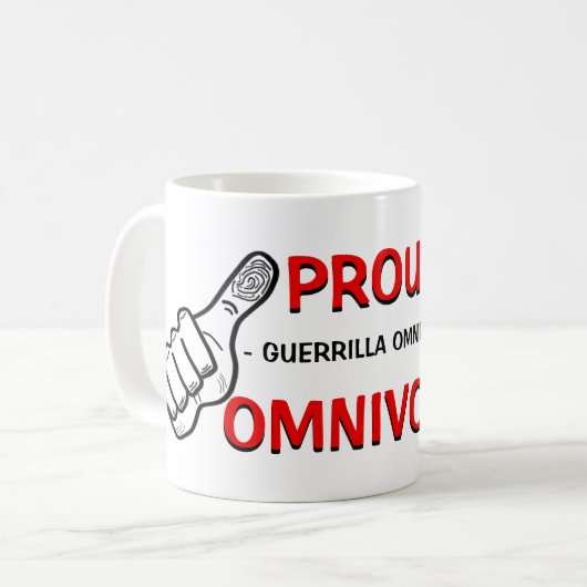 Mug Slogan omnivore (Devant gauche)