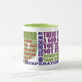 Mug Slogans de puissance 12 pas plus haut (Centre)