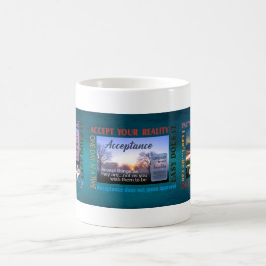 Mug Slogans de rétablissement en 12 étapes 26 (Centre)