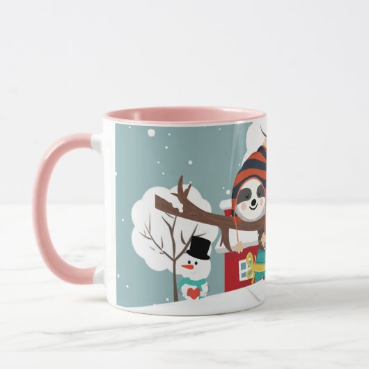 Mug Sloth Christmas (Gauche)