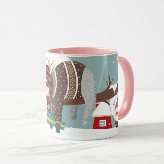 Mug Sloth Christmas (Devant droit)