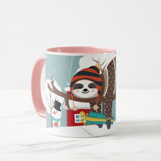 Mug Sloth Christmas (Devant gauche)