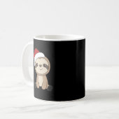Mug Sloth Christmas Snow Winter Animals Sloths Coffee (Devant gauche)