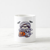 Mug Sloth Halloween Mummy Kids Femmes Hommes Sloth Cla (Centre)