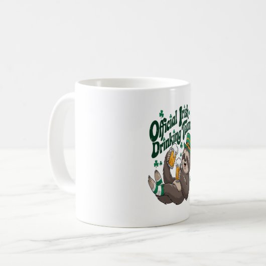 Mug Sloth Irish Drinking St Patrick's Day (Devant gauche)