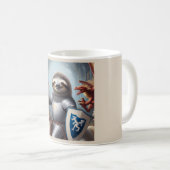 Mug Sloth Knight Fighting Dragons (Devant droit)