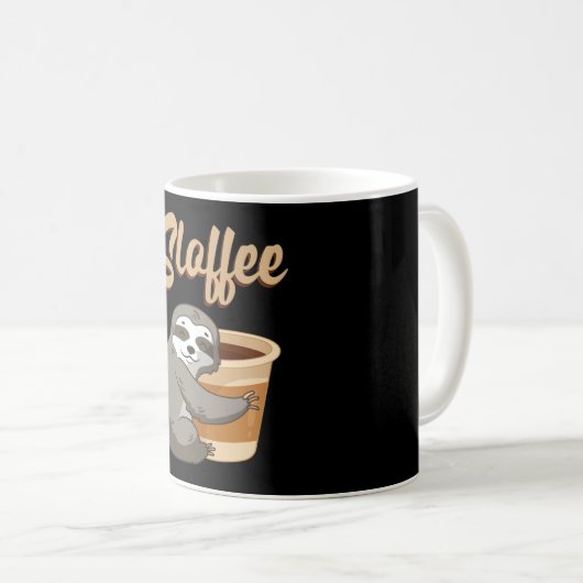 Mug Sloth Lazy Sloths Sloffee Sleeping Funny Idée cade (Devant droit)