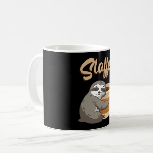 Mug Sloth Lazy Sloths Sloffee Sleeping Funny Idée cade (Devant gauche)